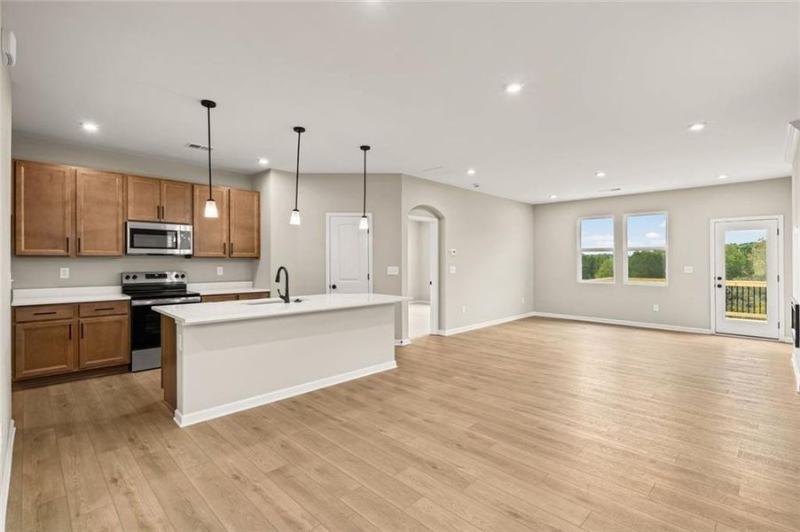 Furnished interior view inside a new home in Villas at Gold Creek, Dawsonville (Image 5).