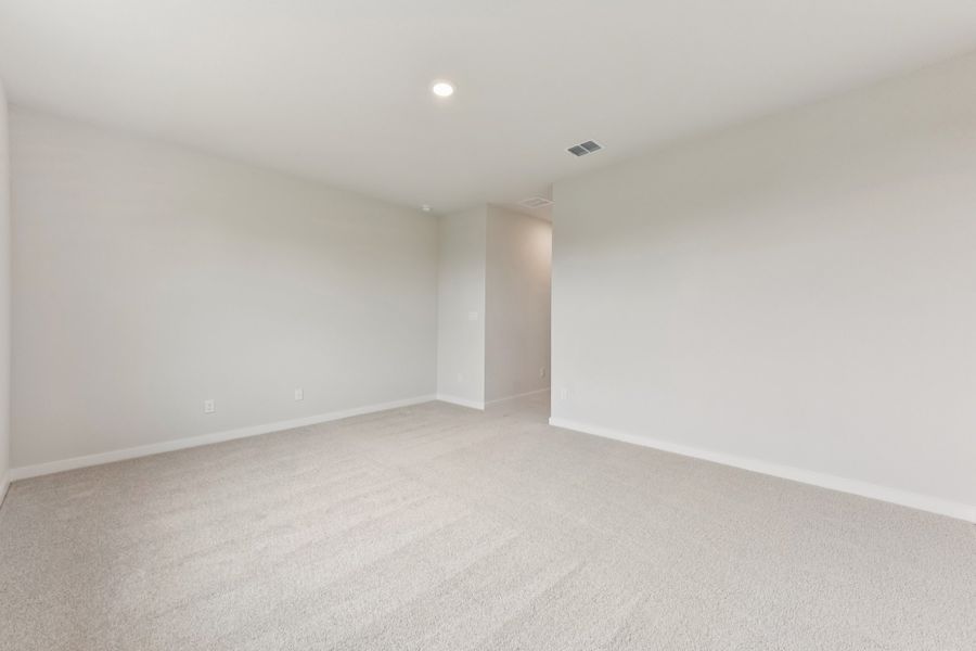 A room with white walls. A room with white walls.