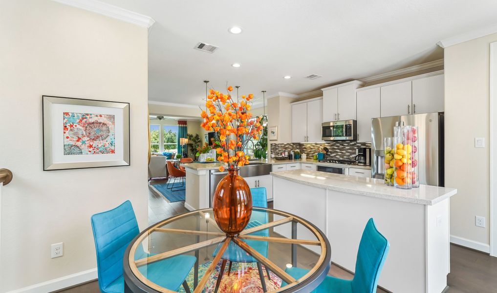 Dining area adjacent to kitchen