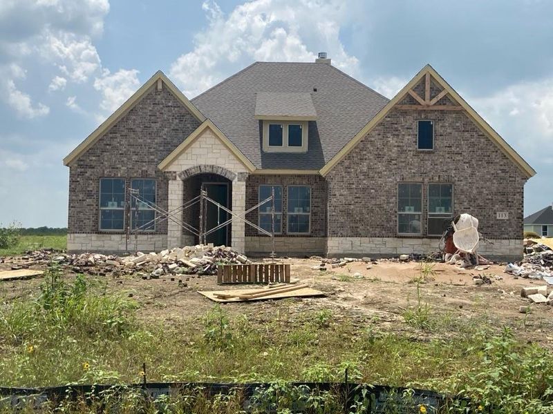In-progress construction of a new home in Clear Sky Addition, Valley View, TX (Image 15).
