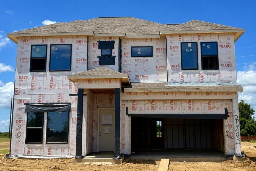 In-progress construction of a new home in Oakwood Estates, Waller, TX (Image 5).