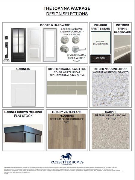 Sample of building materials used in homes in Grande Estates, Bertram (Image 23).