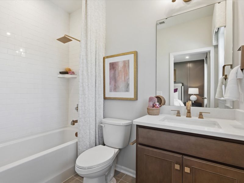 Representative furnished interior of a home built from the Bellamy by Tri Pointe Homes in Bellflower, Charlotte (Image 18).