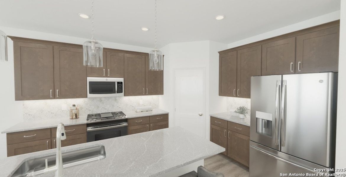Furnished interior view inside a new home in The Summit at Saddlebrook Ranch 55's, Schertz (Image 9).