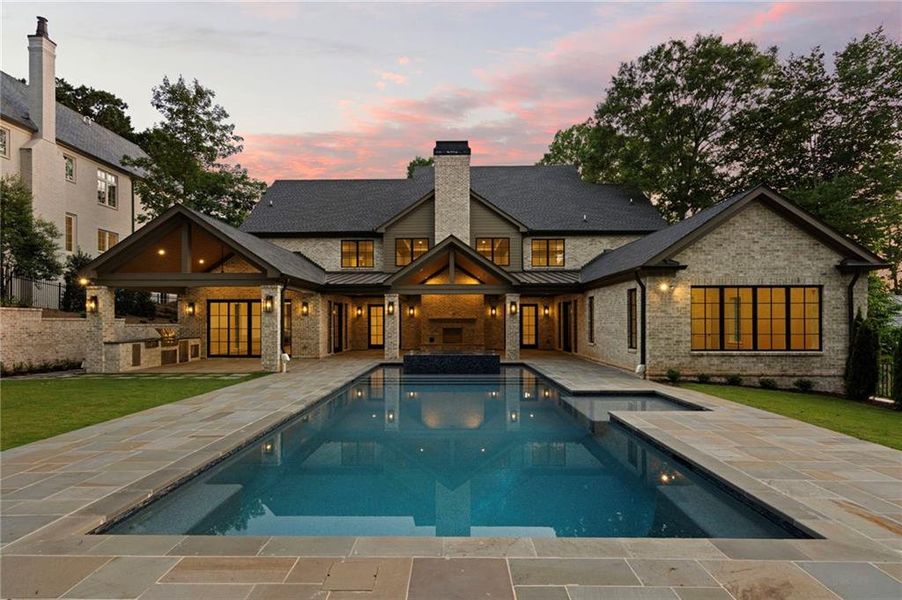 Exterior details and patio area of a home in , Atlanta (Image 36).