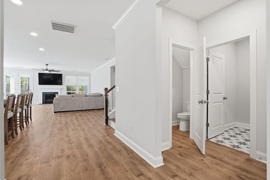 Furnished interior view inside a new home in Tidewater at Lakes of Cane Bay, Summerville (Image 34).