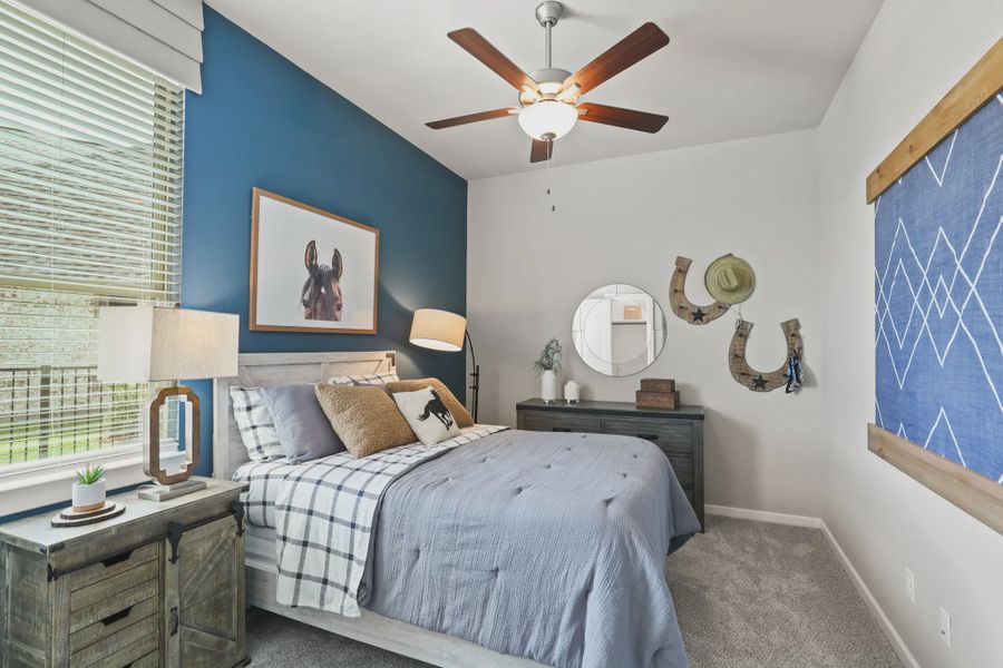 Representative furnished interior of a home built from the Oxford by Chesmar Homes in Newhaven, Manor (Image 17).
