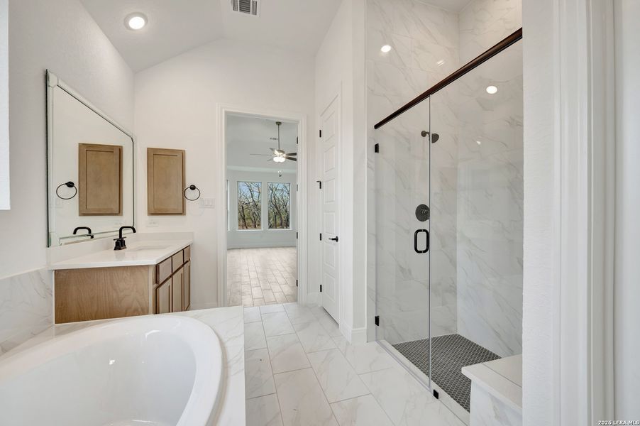Furnished interior view inside a new home in Everly Estates, San Antonio (Image 10).