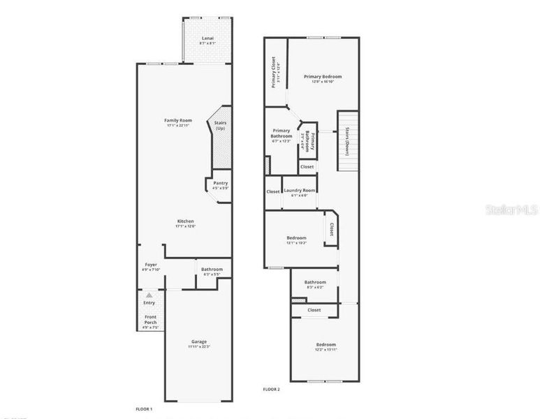 2D floor plan layout of this home in , Palm Coast, FL (Image 2).