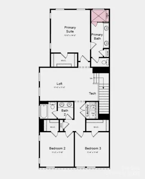 Additional Highlights Include: Gourmet kitchen and tile shower pan at primary bath.