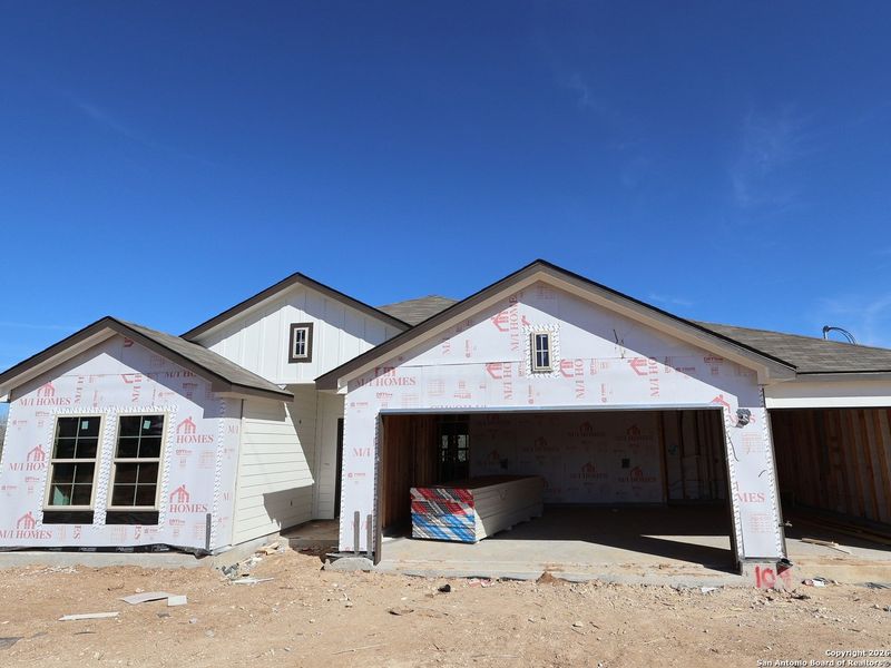 In-progress construction of a new home in Chaparral Ranch, Floresville, TX (Image 34).