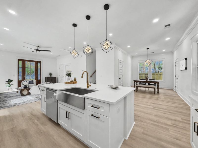 Furnished interior view inside a new home in , North Charleston (Image 11).