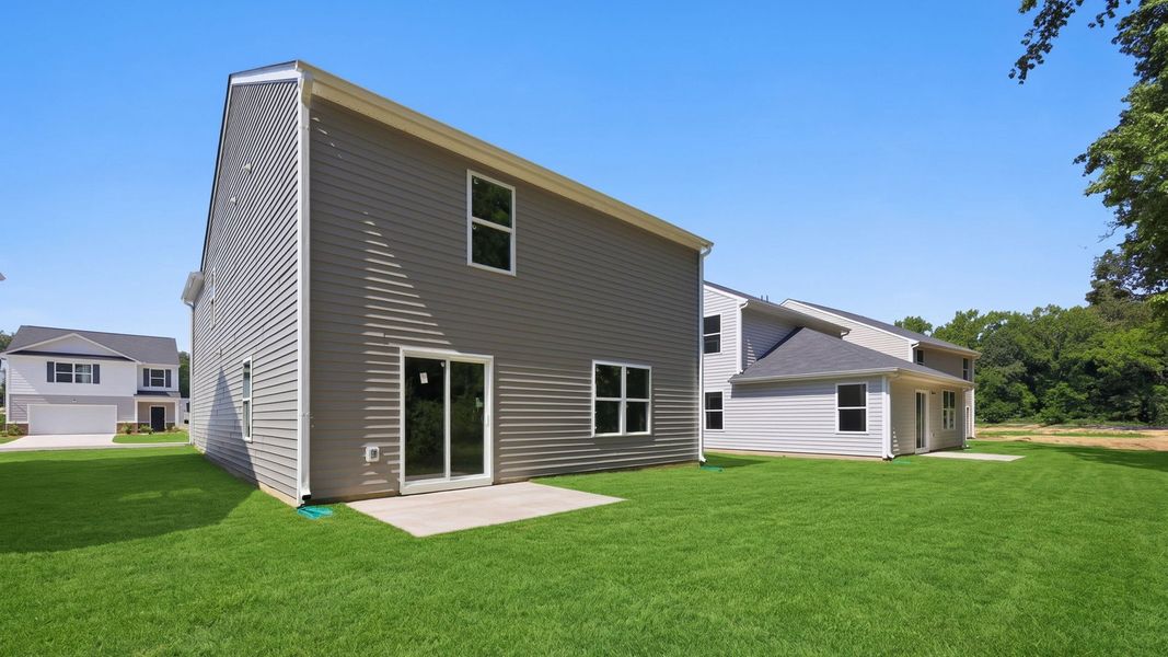 Exterior details and patio area of a home in Carter Ridge, Greenville (Image 4).
