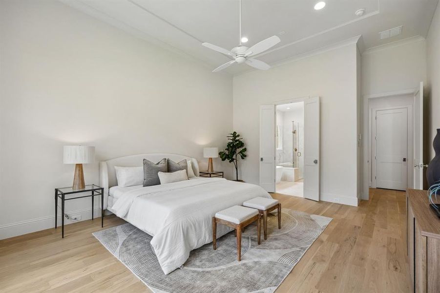 Furnished interior view inside a new home in , Dallas (Image 6).