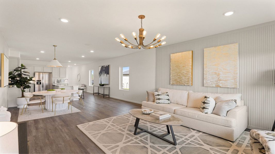 Furnished interior view inside a new home in Cypress Green, Tomball (Image 14).
