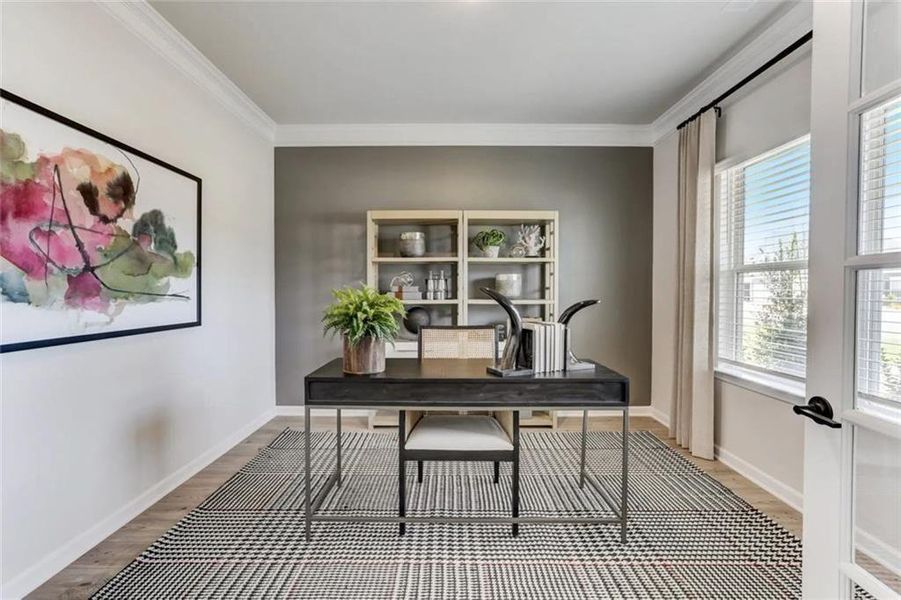 Furnished interior view inside a new home in Laurel Creek, Calhoun (Image 4).