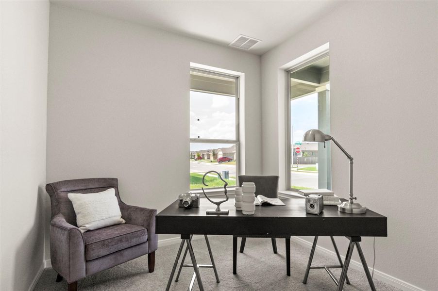 Furnished interior view inside a new home in Blanco Vista, San Marcos (Image 8).