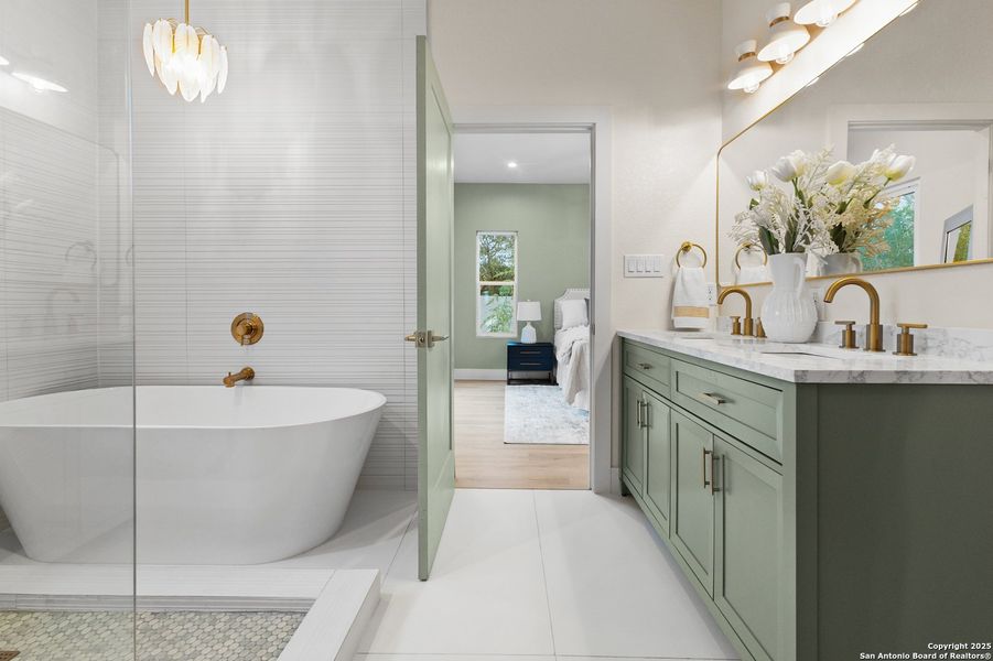 Furnished interior view inside a new home in , San Antonio (Image 5).