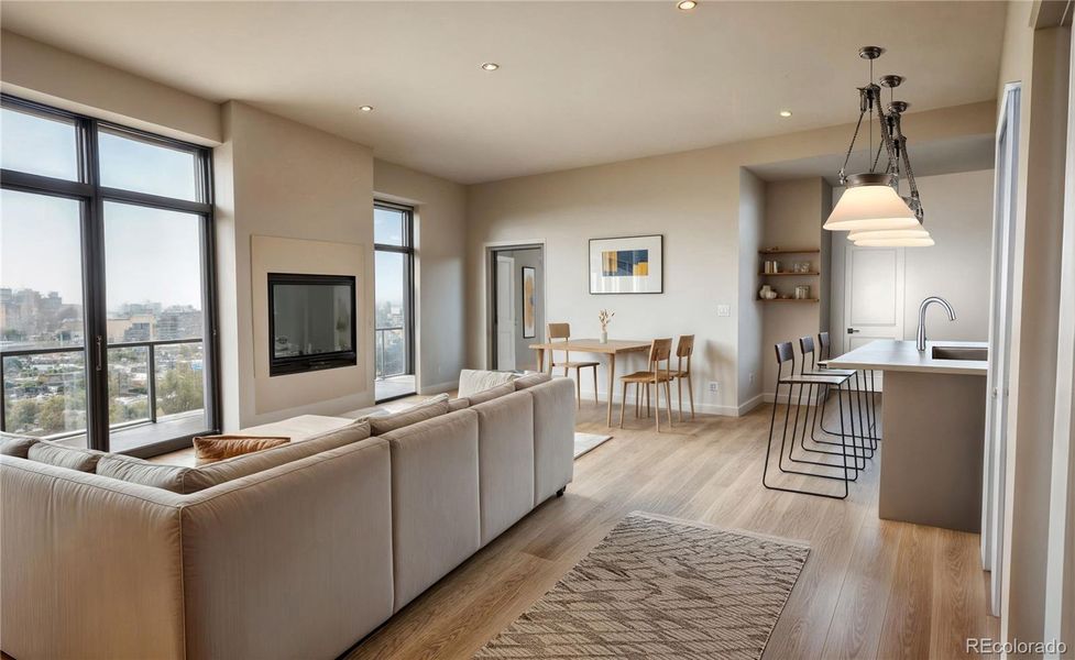 Furnished interior view inside a new home in , Denver (Image 9).
