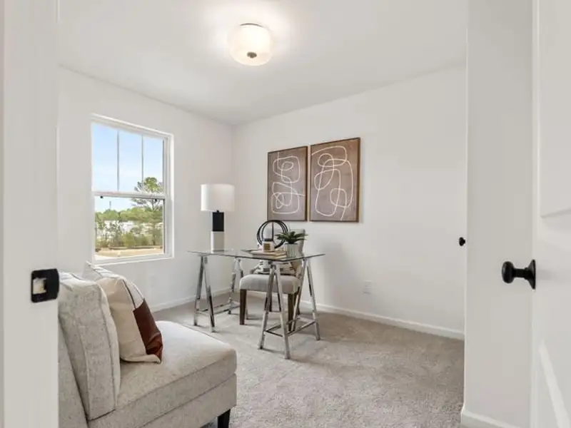 Representative furnished interior of a home built from the Haven TH by True Homes in Somerset Heights Townhomes, Winston-Salem (Image 13).
