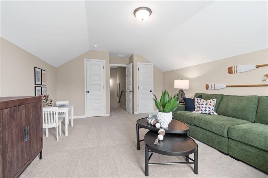 Furnished interior view inside a new home in Sagebrook, Powder Springs (Image 34). Furnished interior view inside a new home in Sagebrook, Powder Springs (Image 34).