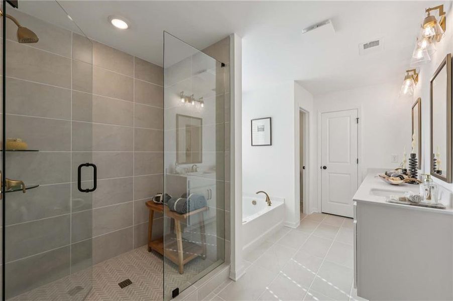 Furnished interior view inside a new home in Arbors at Richland Creek, Buford (Image 39).