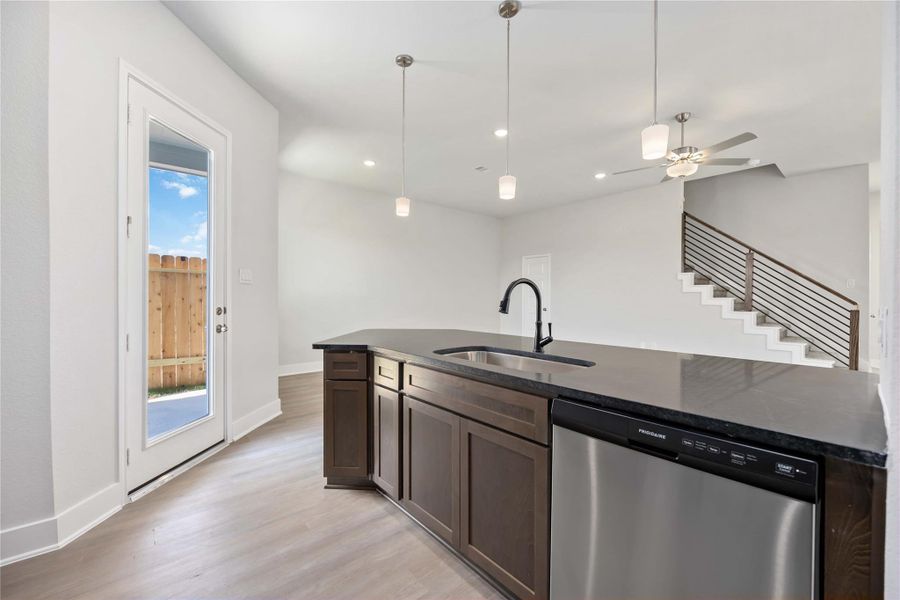 Furnished interior view inside a new home in Alicante, Houston (Image 6). Furnished interior view inside a new home in Alicante, Houston (Image 6).