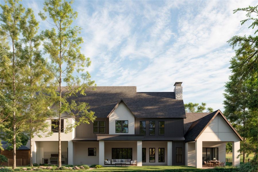 Front exterior of a new home in , Conroe, TX, highlighting curb appeal (Image 6). Front exterior of a new home in , Conroe, TX, highlighting curb appeal (Image 6).