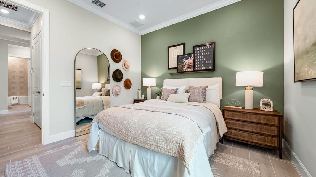 Furnished interior view inside a new home in Esplanade by the Islands, Naples (Image 15).