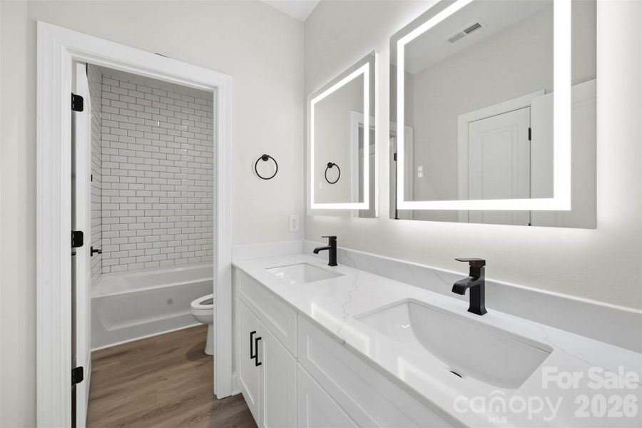 Furnished interior view inside a new home in , Charlotte (Image 5). Furnished interior view inside a new home in , Charlotte (Image 5).