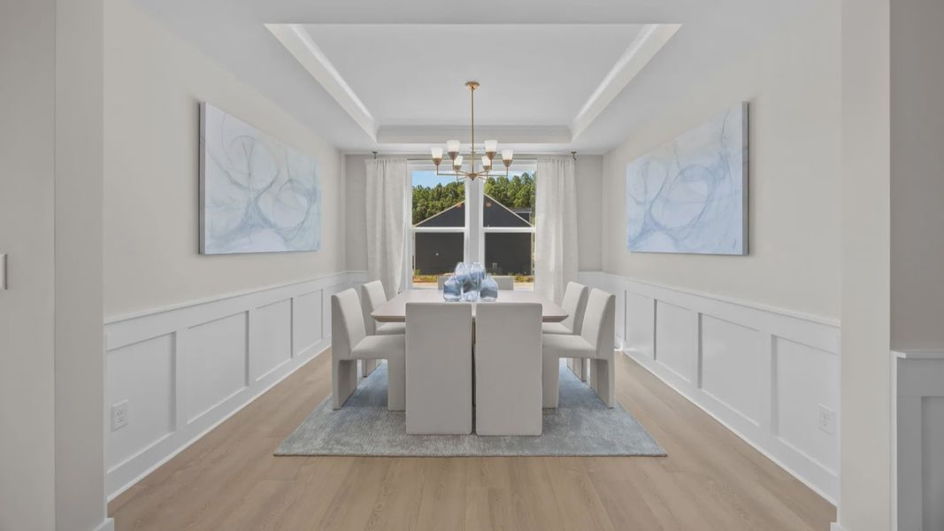 The Jordan Plan by DRB Homes in Farms at Bellingham, Mooresville, NC - Dining