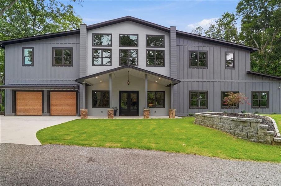 Front exterior of a new home in , Acworth, GA, highlighting curb appeal (Image 32). Front exterior of a new home in , Acworth, GA, highlighting curb appeal (Image 32).