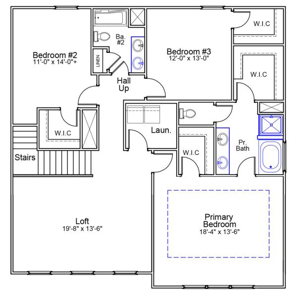 2D floor plan layout of this home in Ellington, Elgin, SC (Image 3).