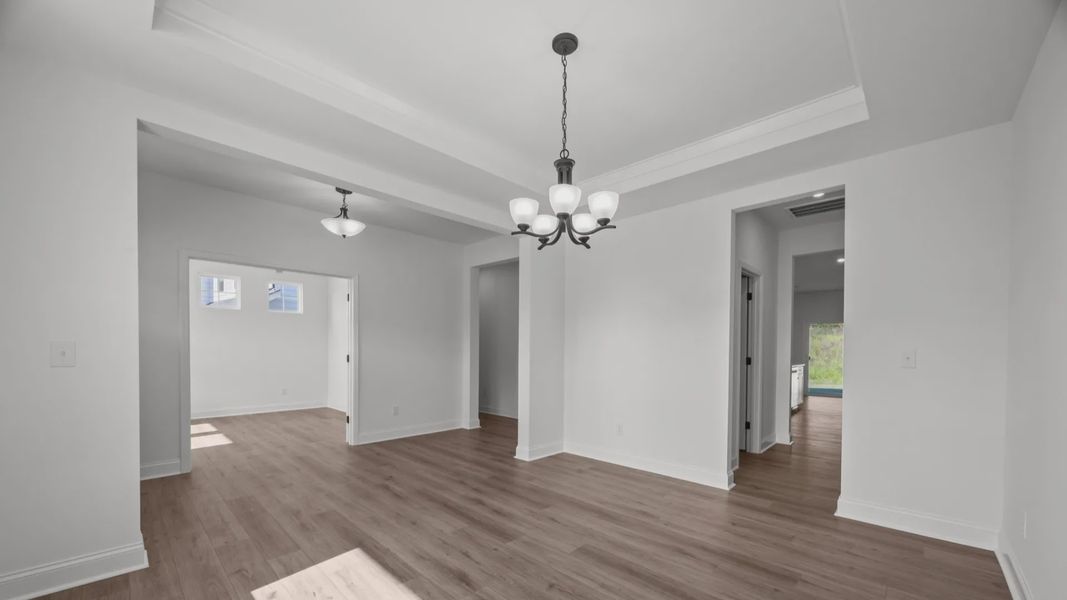 The Norris Plan by DRB Homes in McBride Indian Trail, NC - Dining The Norris Plan by DRB Homes in McBride Indian Trail, NC - Dining