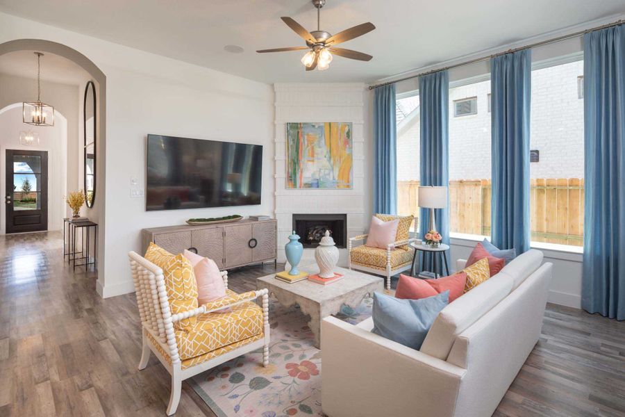 Representative Family Room - some options shown