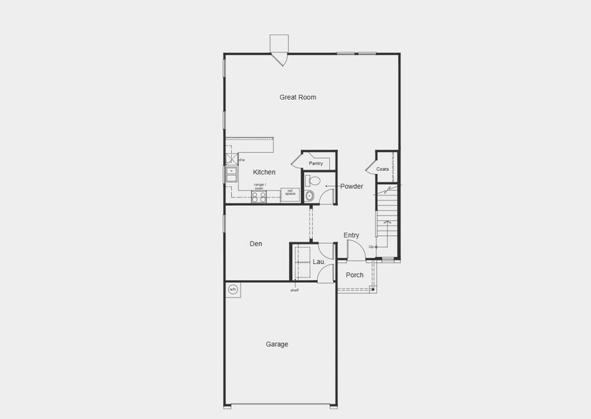 2D floor plan layout for the Plan 2245 by KB Home in Stoney Chase, Del Valle, TX (Image 9). 2D floor plan layout for the Plan 2245 by KB Home in Stoney Chase, Del Valle, TX (Image 9).