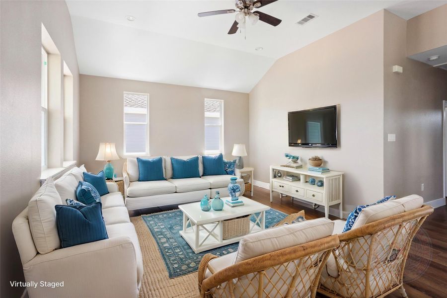 Furnished interior view inside a new home in , San Leon (Image 11).