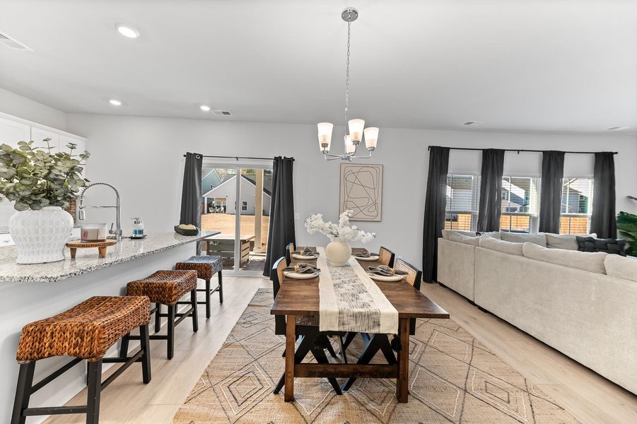 Furnished interior view inside a new home in Heron's Walk at Summers Corner, Summerville (Image 28).