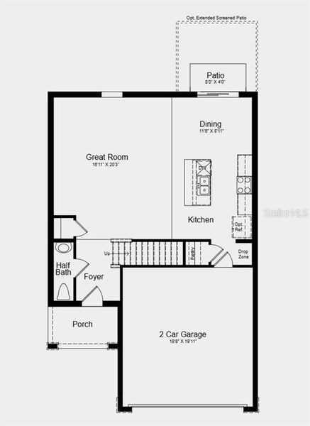 2D floor plan layout of this home in Solena, North Fort Myers, FL (Image 2). 2D floor plan layout of this home in Solena, North Fort Myers, FL (Image 2).