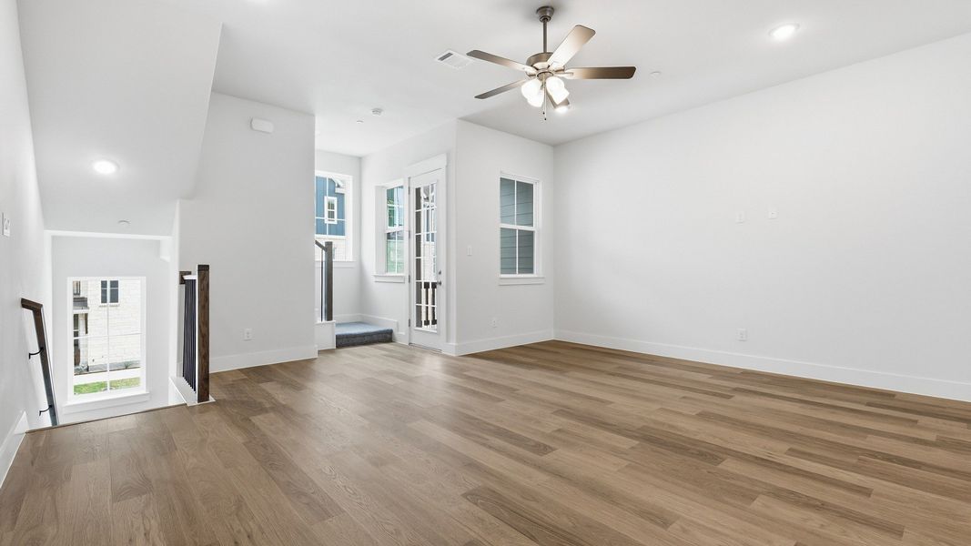 Furnished interior view inside a new home in Collin Creek, Plano (Image 18).