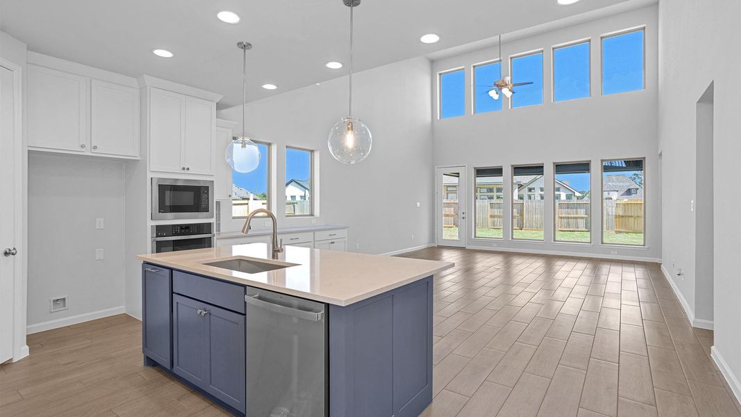 Furnished interior view inside a new home in Candela South 50', Richmond (Image 6). Furnished interior view inside a new home in Candela South 50', Richmond (Image 6).