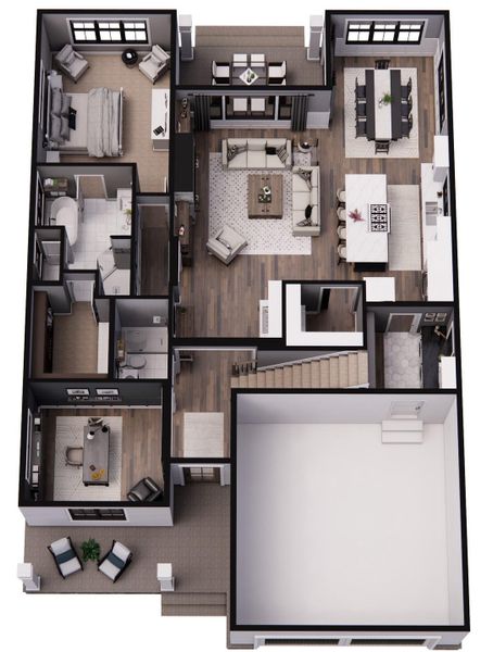 The Belmont First Floor Plan