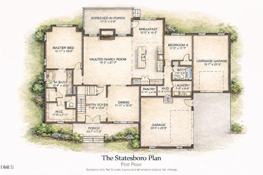 Statesboro First Floor Traceover Brochur