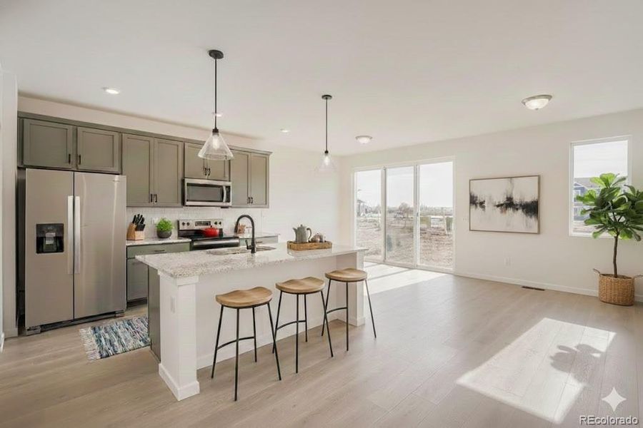 Furnished interior view inside a new home in Wolf Creek Run, Strasburg (Image 10).