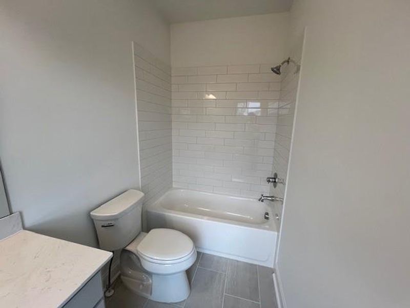 Furnished interior view inside a new home in Palisades Townhomes, Cumming (Image 10). Furnished interior view inside a new home in Palisades Townhomes, Cumming (Image 10).