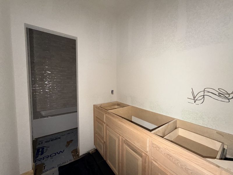 In-progress construction of a new home in Saddle Crest Estates, Weatherford, TX (Image 26).