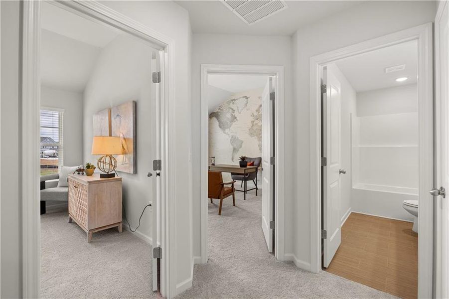Furnished interior view inside a new home in Walden Park – The Retreat, Jonesboro (Image 10).