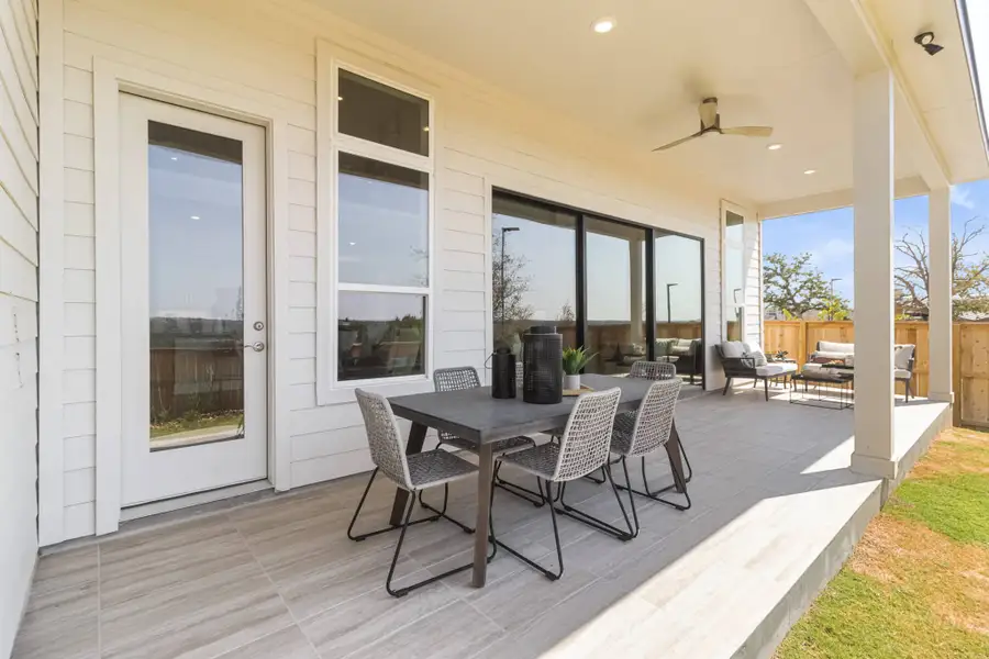Exterior details and patio area of a home in Crescent Bluff, Georgetown (Image 4). Exterior details and patio area of a home in Crescent Bluff, Georgetown (Image 4).
