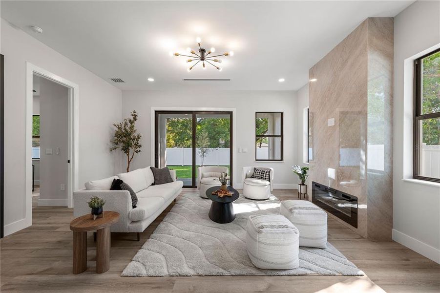 Furnished interior view inside a new home in , Tampa (Image 12).