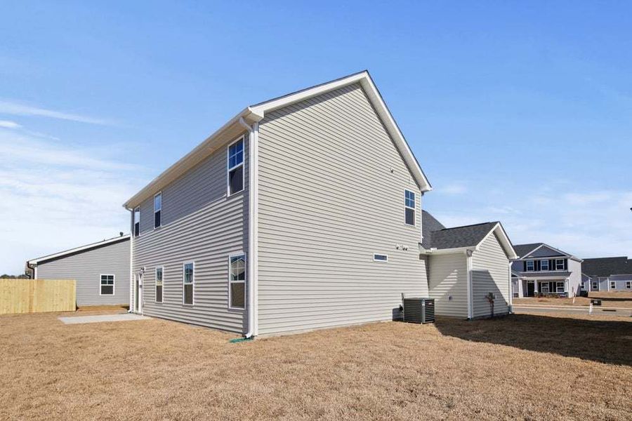 Representative exterior details of a home built from the Camellia by Caviness & Cates Communities in Bartlett Manor, Youngsville (Image 8).